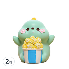 로새 영화관 팝콘 동물 피규어 공룡, 2개
