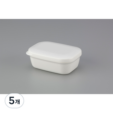 이노마타 휴대용 사각 비누케이스, 화이트, 5개