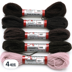 조이십자수 애플톤 울사 5종 세트, 4세트, 585, 586, 587, 588, 601