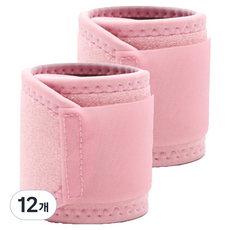 아더위크 테니스 배드민턴 손목 보호대, 핑크, 12개