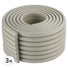 Beiru 寬版加厚壓紋防撞護角, 3個, 灰色