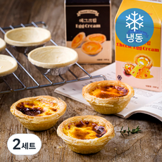 퍼프 패스트리 타르트 쉘 22g x 30개 + 치즈 에그크림 500g + 에그크림 500g 세트 (냉동), 1.66kg, 2세트