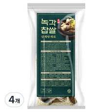 自然草含鹿角糯米蔘雞湯燉雞材料, 4個, 155g