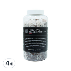 쌩스네이처 히말라야 블랙 바스솔트 로즈향, 1.2kg, 4개