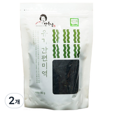 안옥남 유기식품인증 간편미역, 80g, 2개