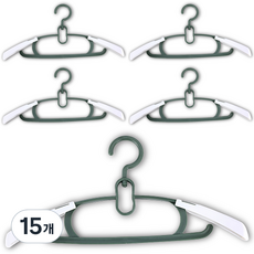 itgom 兒童用防滑衣架, 綠色, 15個