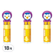 KM Pharmaceutical Pororo Petty 幼兒護唇膏, 香蕉香, 18個, 2.5g