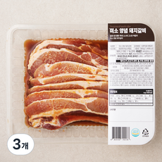 미소 양념 돼지갈비, 800g, 3개