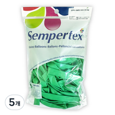 셈퍼텍스 요술풍선 360S 30p, 그린, 5개