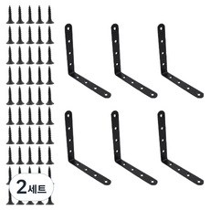 OON 스테인리스 미들 라운드 꺽쇠 E타입 6p + 피스못 50p 세트, 2세트