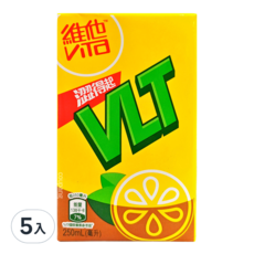 維他奶 VLT 檸檬茶飲品, 250ml, 5入