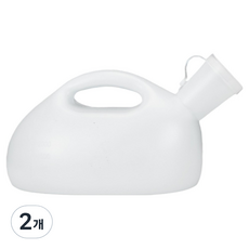 소울리치 심플한 휴대용 소변기 3L, 화이트, 2개