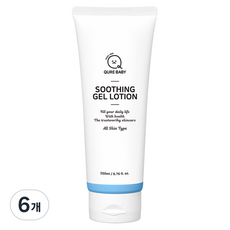큐어베이비 수딩 젤 유아로션, 6개, 200ml