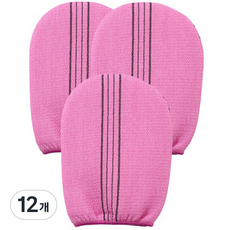 지비비 때밀이 목욕 이태리 타월, 핑크, 1개입, 12개