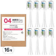바른이케어 필립스 호환용 전동 칫솔모, HX6064-DM, 16개