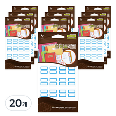 레이테크 인덱스 라벨 견출지 20-G102 18 x 25 mm, B 청색, 13개입, 20개