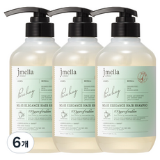 제이멜라 인 프랑스 엘레강스 퓨어 허그 헤어 샴푸, 6개, 500ml