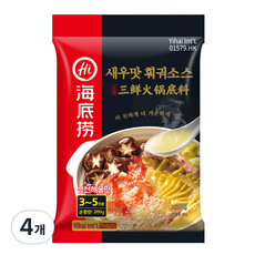 海底撈 蝦味火鍋醬, 200g, 4個