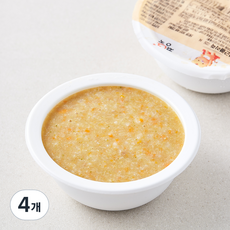 짱죽 중기 8개월~ 한우 당근 콜리 죽1, 200g, 4개