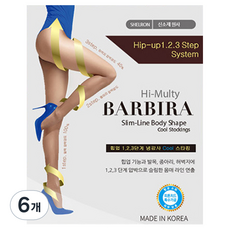 Baribara SHERON涼感紗涼感壓力絲襪, 6個
