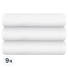 Songwol 松月 多用途洗臉毛巾 32 55g 20支棉紗, 白色, 9條