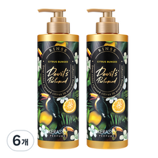 KERASYS 魔鬼香水第 2 季 沖洗柑橘彈性繩, 500ml, 6個