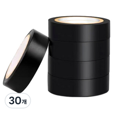 모던모어 절연 전기 테이프 블랙 19mm x 10m, 30개