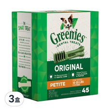Greenies 健綠 潔牙骨 7~11kg 小型犬專用, 原味, 27oz, 3盒