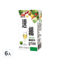 紅牌 速纖 纖維飲料，含世界專利小麥水溶性纖維, 300ml, 6入