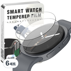 누아트 9H 고강도 풀커버 강화유리 액정보호필름 2p 세트, 투명, 6세트