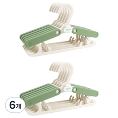 Benir-i 幼兒用衣架 5入, 綠色, 6個