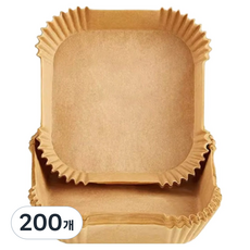 HIMMEL 氣炸鍋 微波爐 方形烘焙紙, 200個, 1入, 23cm