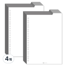 PLEPIC 6孔空白活頁紙, 4個, 30件