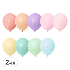 馬卡龍色氣球 30cm 50入組, 2套, 混合色