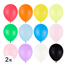 PARTY PANG 圓形氣球 一般 13cm 100入, 混合色, 2個