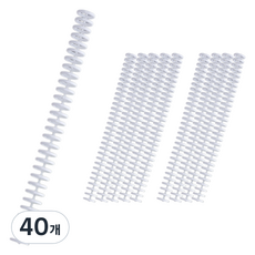 30공 바인더 루즈링, 화이트, 40개, 12mm