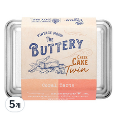 스킨푸드 버터리 치크 케이크 트윈, 04 코랄 타르트, 5개