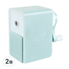 珠友文化 自動進退削筆機, 8x4.8x9cm, 耐衝擊級聚苯乙烯.丙烯腈-丁二烯-苯乙烯共聚物.鋅合金, 藍色, 2個