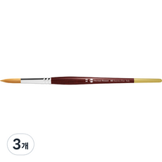 BorcianiBonazzi 신테티코 파인 붓 85 금색 인조모, 2호, 3개