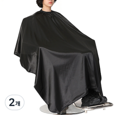 Today Living防水剪髮圍巾染髮圍巾美容圍裙 R79010B, 黑色, 2個
