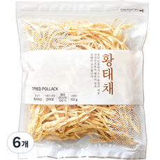 속살 황태채, 150g, 6개