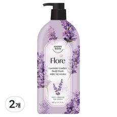 HAPPY BATH Flore 薰衣草花園沐浴乳, 900g, 2個