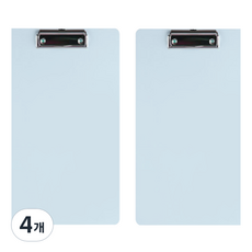 deLi 得力 固定式板夾 霧面馬卡龍色 A4文件夾, 4個, 馬卡龍藍