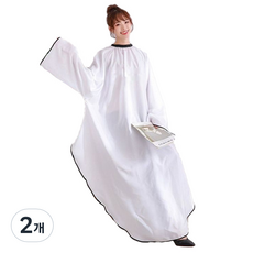 防水剪布染布美髮袍R79022W, 袖子鏤空, 2個