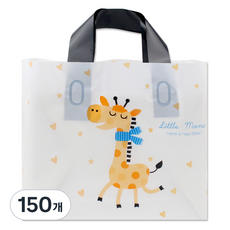 아이엔피 LDPE 손잡이 비닐백 중 35 x 25 cm, 10 큐티기린, 150개