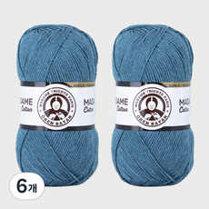 DIKTAS Madame Cotton棉質混紡毛線 2入, 50. 皇家藍, 6個