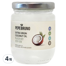 페페브루노 엑스트라버진 코코넛오일, 4개, 200ml