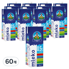 워비츠 로위키 멸균우유 0.5%, 60개, 1L