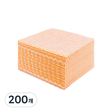 World Clean 吸水魔術抹布 中型 橘色, 200個, 1個