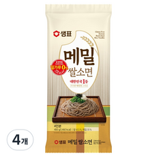 샘표 메밀 쌀소면, 400g, 4개